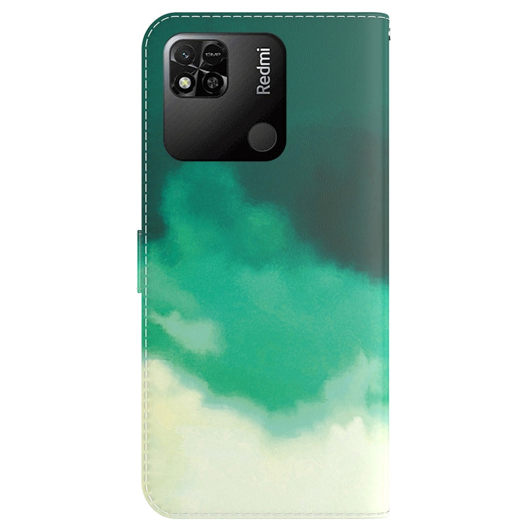 For Xiaomi Redmi 10A Watercolor Pattern Horizontal Flip Leather Phone Case