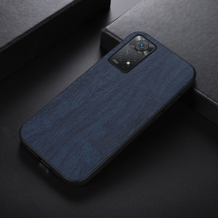 For Xiaomi Redmi Note 11 Pro Global Wood Texture PU Phone Case