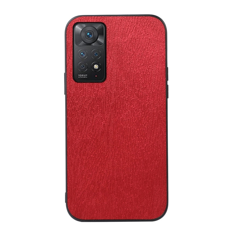 For Xiaomi Redmi Note 11 Pro Global Wood Texture PU Phone Case