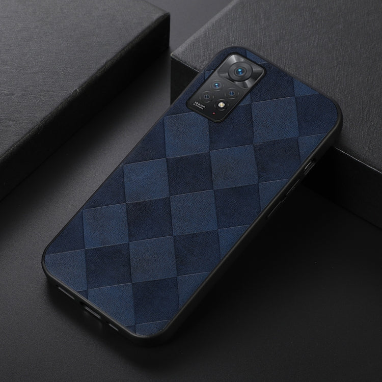 For Xiaomi Redmi Note 11 Pro Global Weave Plaid PU Phone Case