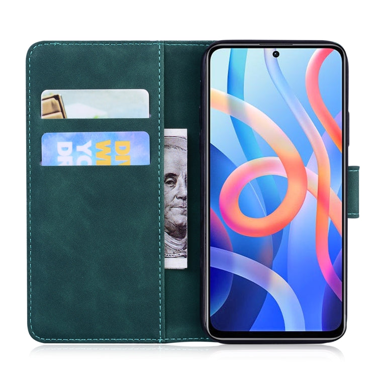 For Xiaomi Redmi Note 11 Skin Feel Pure Color Flip Leather Phone Case