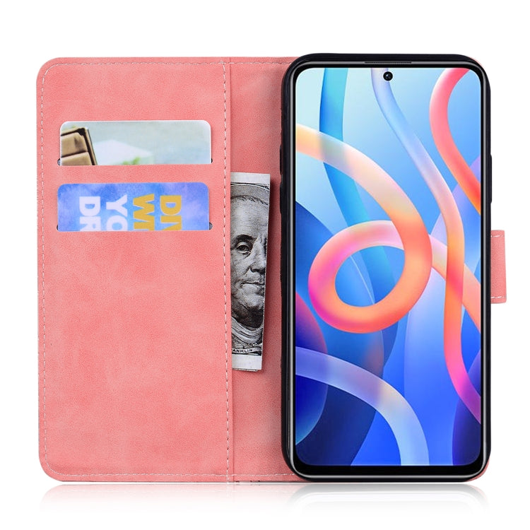 For Xiaomi Redmi Note 11 Skin Feel Pure Color Flip Leather Phone Case