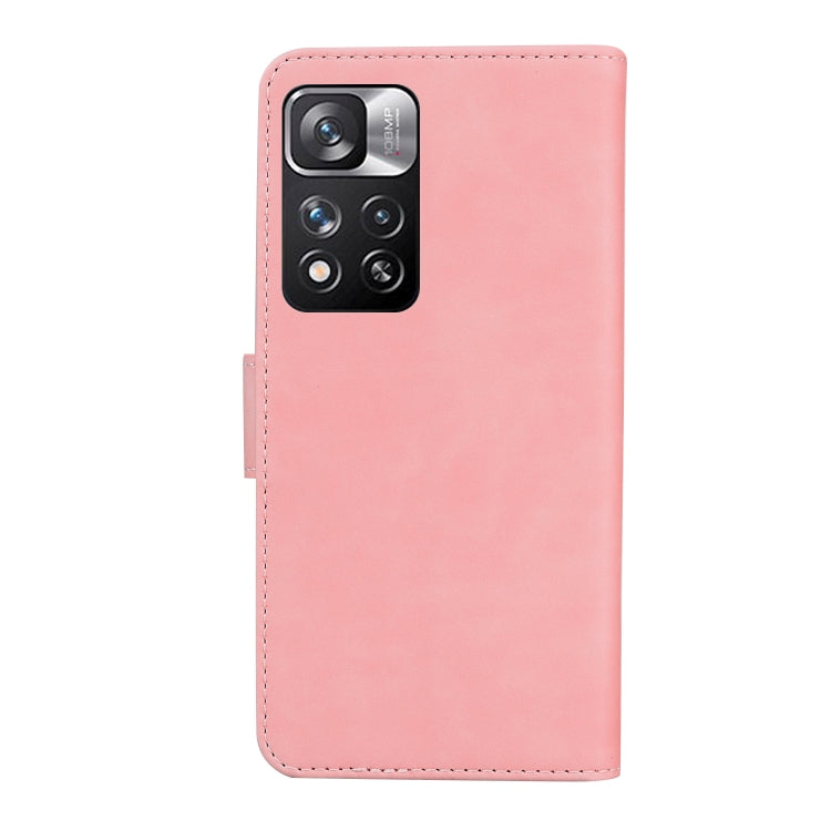 For Xiaomi Redmi Note 11 Pro / Note 11 Pro+ 5G Skin Feel Pure Color Flip Leather Phone Case