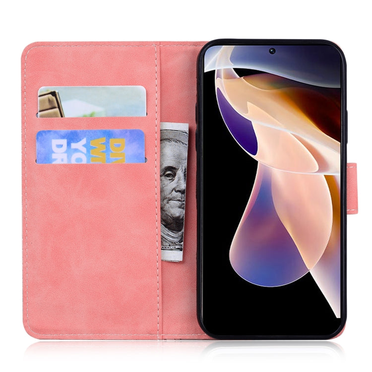 For Xiaomi Redmi Note 11 Pro / Note 11 Pro+ 5G Skin Feel Pure Color Flip Leather Phone Case