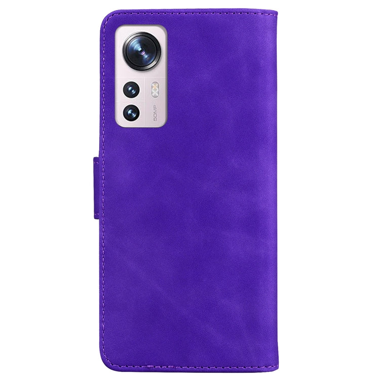 For Xiaomi 12 / 12X Skin Feel Pure Color Flip Leather Phone Case