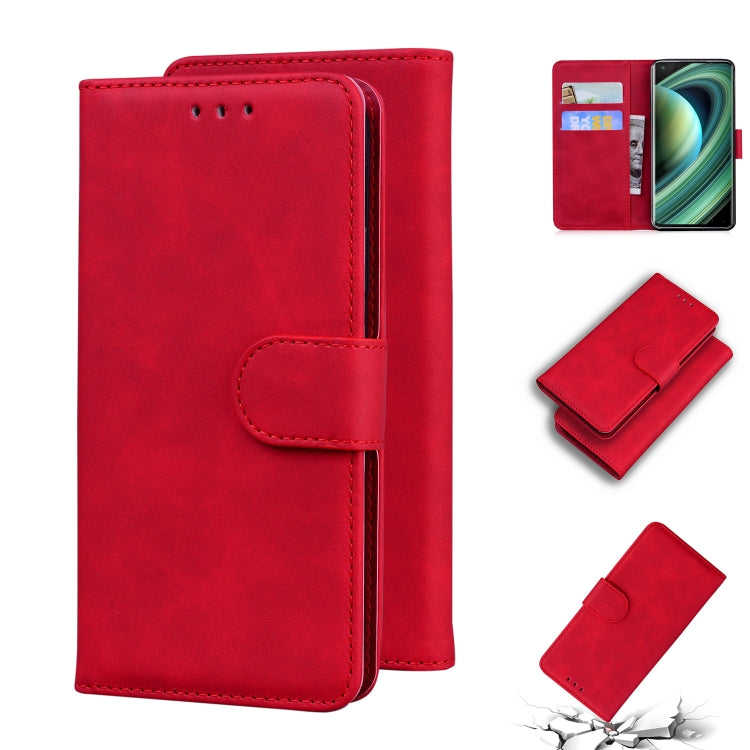 For Xiaomi Mi 10 Ultra Skin Feel Pure Color Flip Leather Phone Case