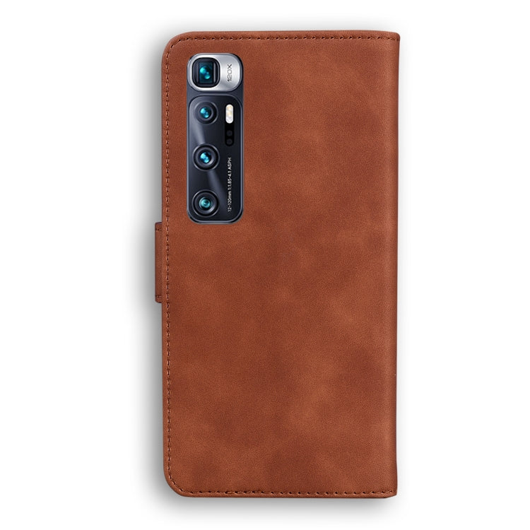 For Xiaomi Mi 10 Ultra Skin Feel Pure Color Flip Leather Phone Case