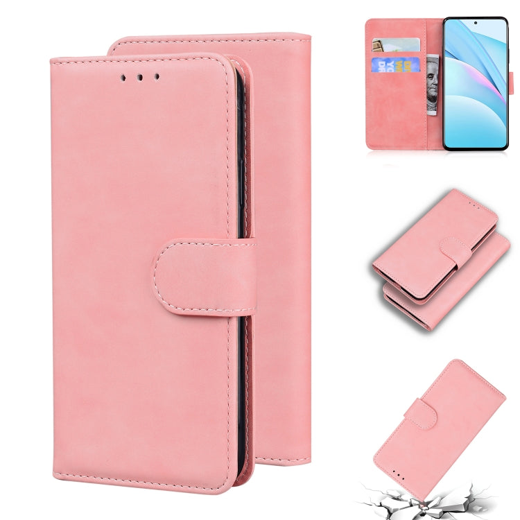For Xiaomi Mi 10T Lite 5G Skin Feel Pure Color Flip Leather Phone Case