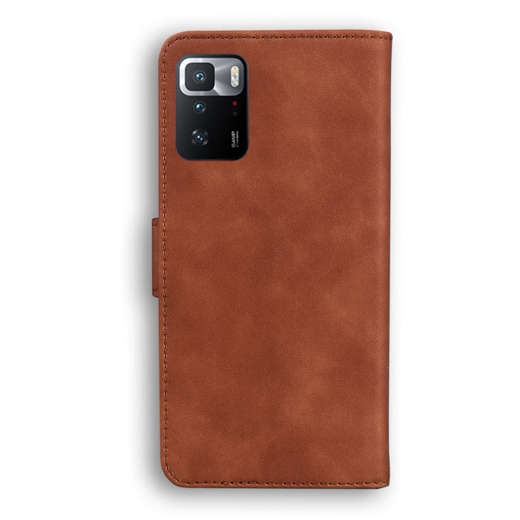 For Xiaomi Redmi Note 10 Pro China / Poco X3 GT Skin Feel Pure Color Flip Leather Phone Case