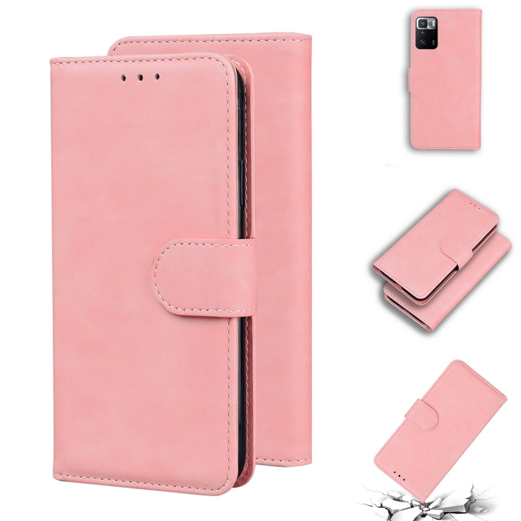 For Xiaomi Redmi Note 10 Pro China / Poco X3 GT Skin Feel Pure Color Flip Leather Phone Case