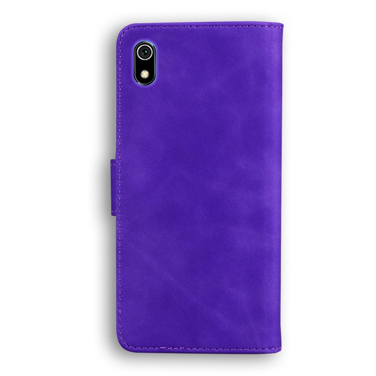 For Xiaomi Redmi 7A Skin Feel Pure Color Flip Leather Phone Case
