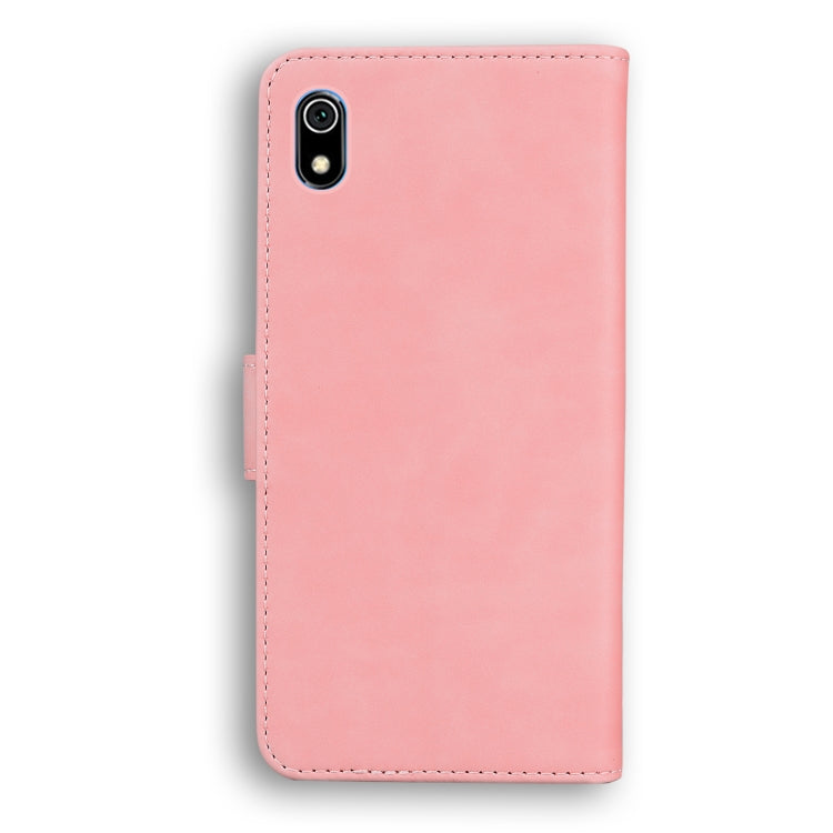 For Xiaomi Redmi 7A Skin Feel Pure Color Flip Leather Phone Case