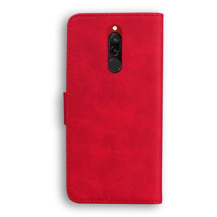 For Xiaomi Redmi 8 Skin Feel Pure Color Flip Leather Phone Case