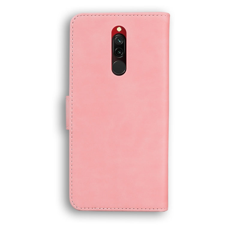 For Xiaomi Redmi 8 Skin Feel Pure Color Flip Leather Phone Case