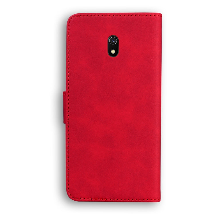 For Xiaomi Redmi 8A Skin Feel Pure Color Flip Leather Phone Case