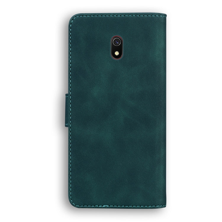 For Xiaomi Redmi 8A Skin Feel Pure Color Flip Leather Phone Case