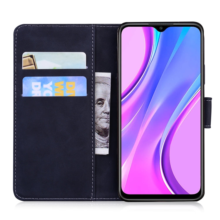 For Xiaomi Redmi 9 Skin Feel Pure Color Flip Leather Phone Case