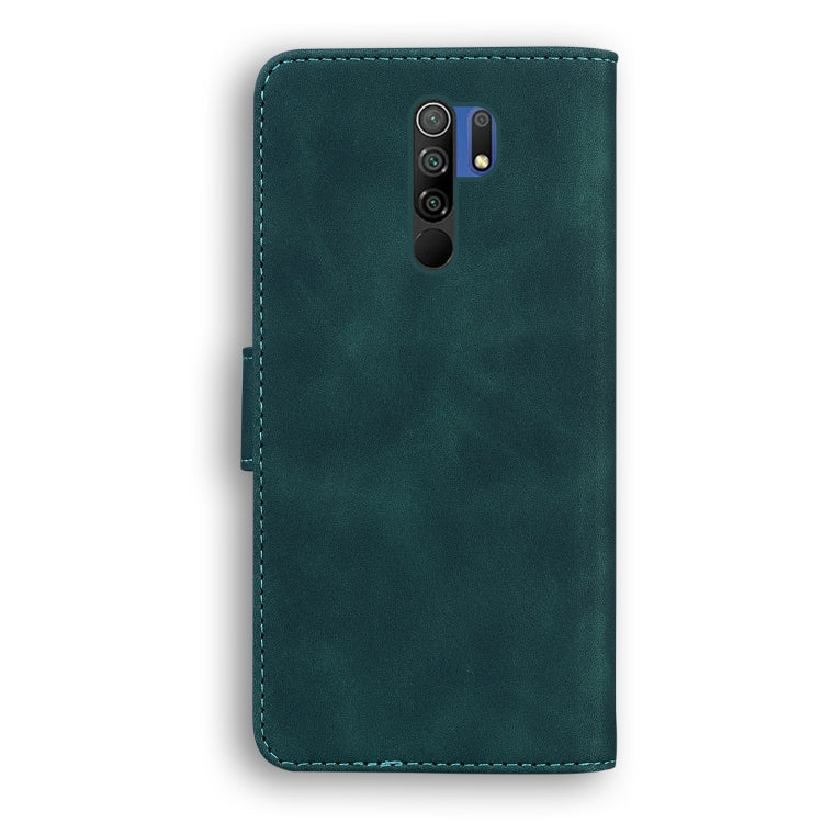 For Xiaomi Redmi 9 Skin Feel Pure Color Flip Leather Phone Case