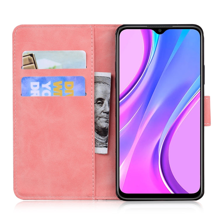 For Xiaomi Redmi 9 Skin Feel Pure Color Flip Leather Phone Case