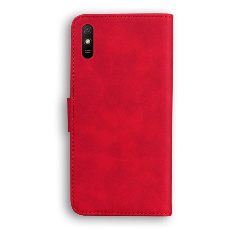 For Xiaomi Redmi 9A Skin Feel Pure Color Flip Leather Phone Case