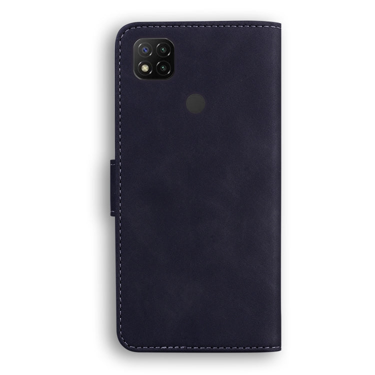 For Xiaomi Redmi 9C Skin Feel Pure Color Flip Leather Phone Case