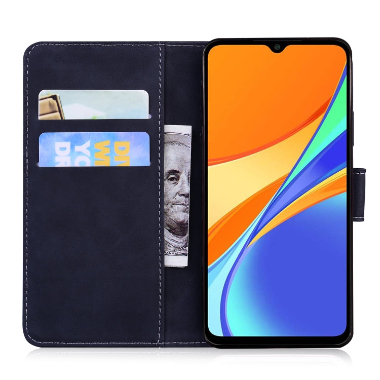 For Xiaomi Redmi 9C Skin Feel Pure Color Flip Leather Phone Case