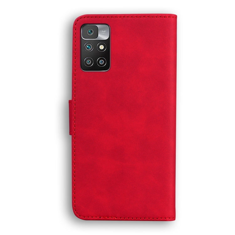 For Xiaomi Redmi 10 Skin Feel Pure Color Flip Leather Phone Case