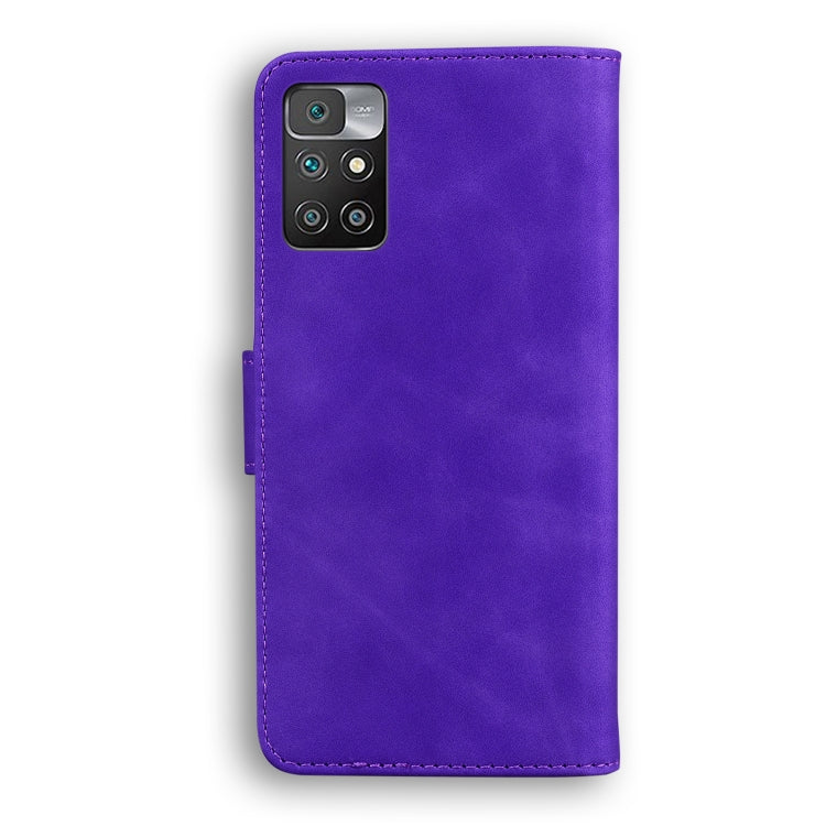 For Xiaomi Redmi 10 Skin Feel Pure Color Flip Leather Phone Case