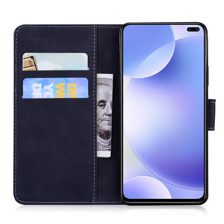 For Xiaomi Redmi K30 Skin Feel Pure Color Flip Leather Phone Case