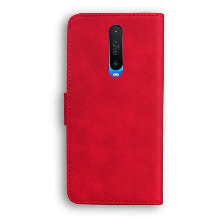 For Xiaomi Redmi K30 Skin Feel Pure Color Flip Leather Phone Case