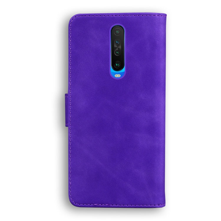 For Xiaomi Redmi K30 Skin Feel Pure Color Flip Leather Phone Case