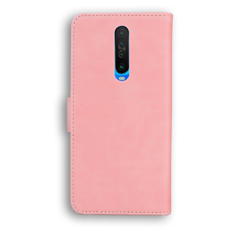 For Xiaomi Redmi K30 Skin Feel Pure Color Flip Leather Phone Case