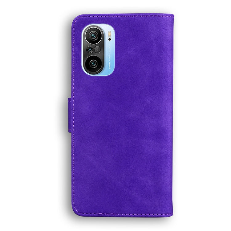 For Xiaomi Redmi K40 / K40 Pro / Poco F3 Skin Feel Pure Color Flip Leather Phone Case