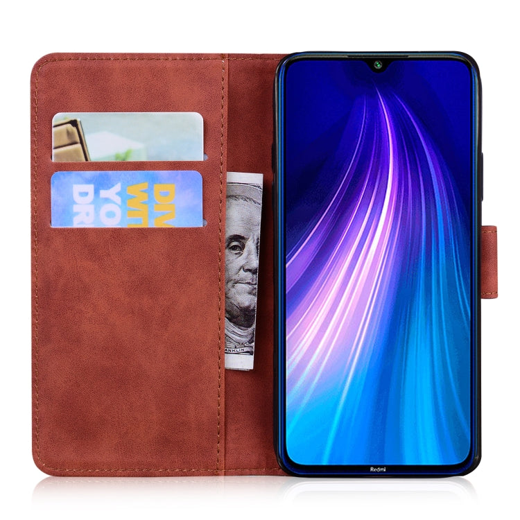 For Xiaomi Redmi Note 8 Skin Feel Pure Color Flip Leather Phone Case