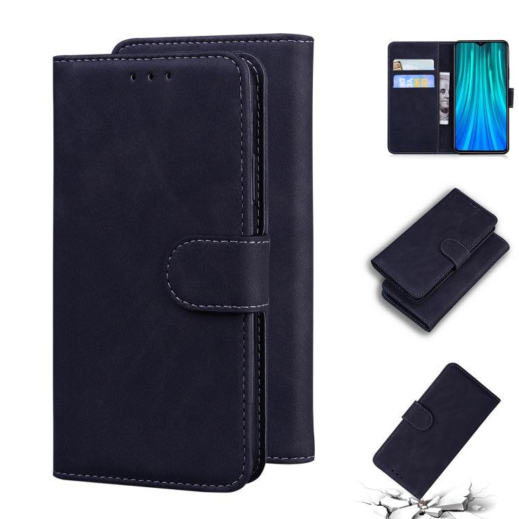 For Xiaomi Redmi Note 8 Pro Skin Feel Pure Color Flip Leather Phone Case