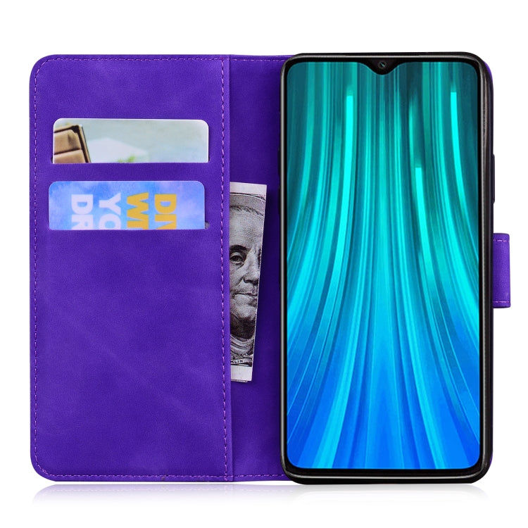 For Xiaomi Redmi Note 8 Pro Skin Feel Pure Color Flip Leather Phone Case