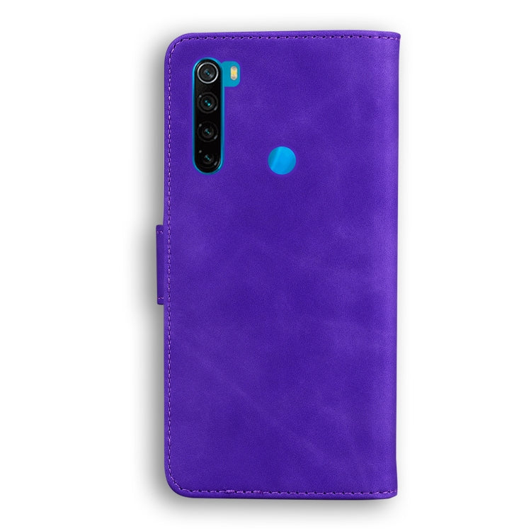 For Xiaomi Redmi Note 8T Skin Feel Pure Color Flip Leather Phone Case