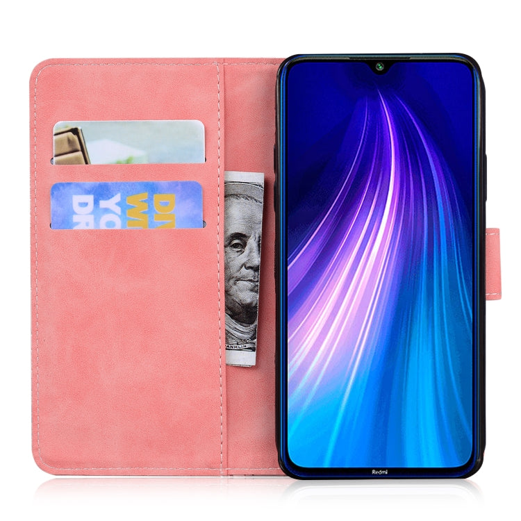 For Xiaomi Redmi Note 8T Skin Feel Pure Color Flip Leather Phone Case