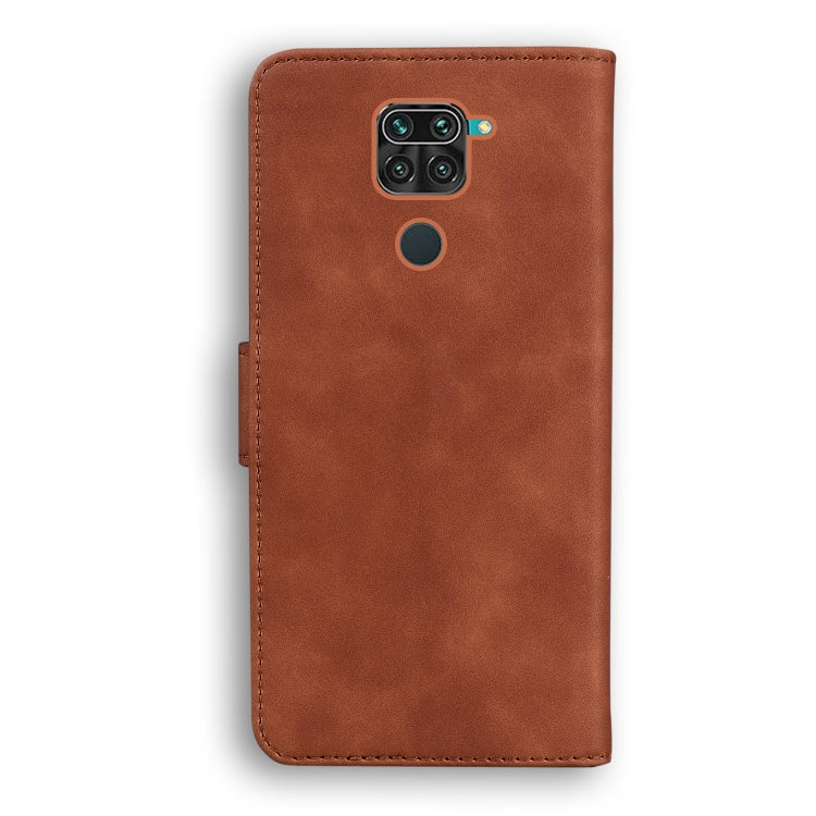 For Xiaomi Redmi Note 9 / 10X 4G Skin Feel Pure Color Flip Leather Phone Case