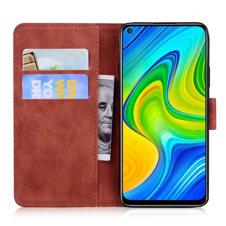 For Xiaomi Redmi Note 9 / 10X 4G Skin Feel Pure Color Flip Leather Phone Case