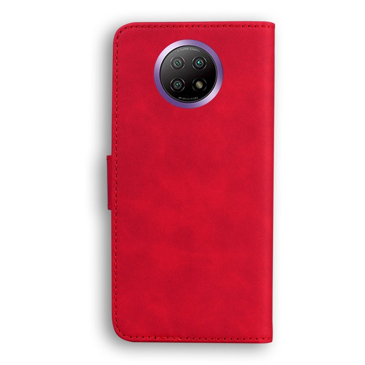 For Xiaomi Redmi Note 9 5G CN Version / Note 9T Skin Feel Pure Color Flip Leather Phone Case