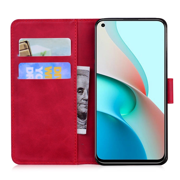 For Xiaomi Redmi Note 9 5G CN Version / Note 9T Skin Feel Pure Color Flip Leather Phone Case