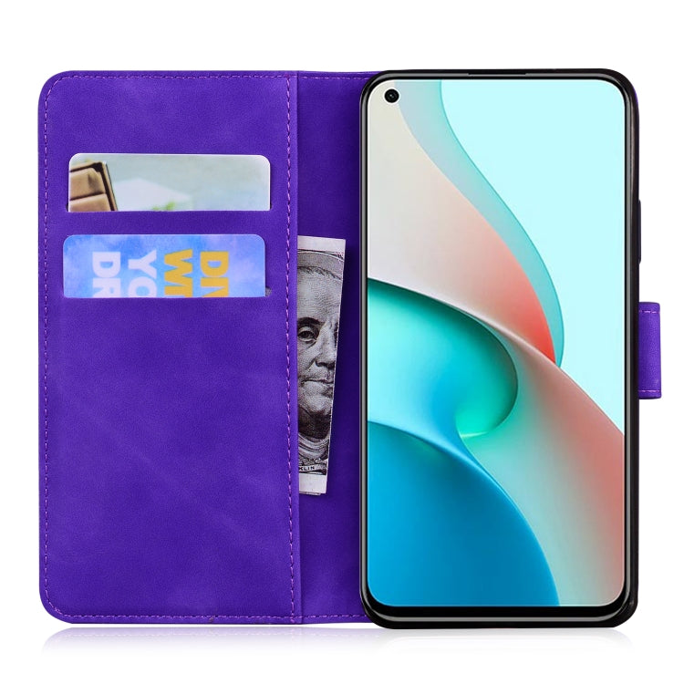 For Xiaomi Redmi Note 9 5G CN Version / Note 9T Skin Feel Pure Color Flip Leather Phone Case