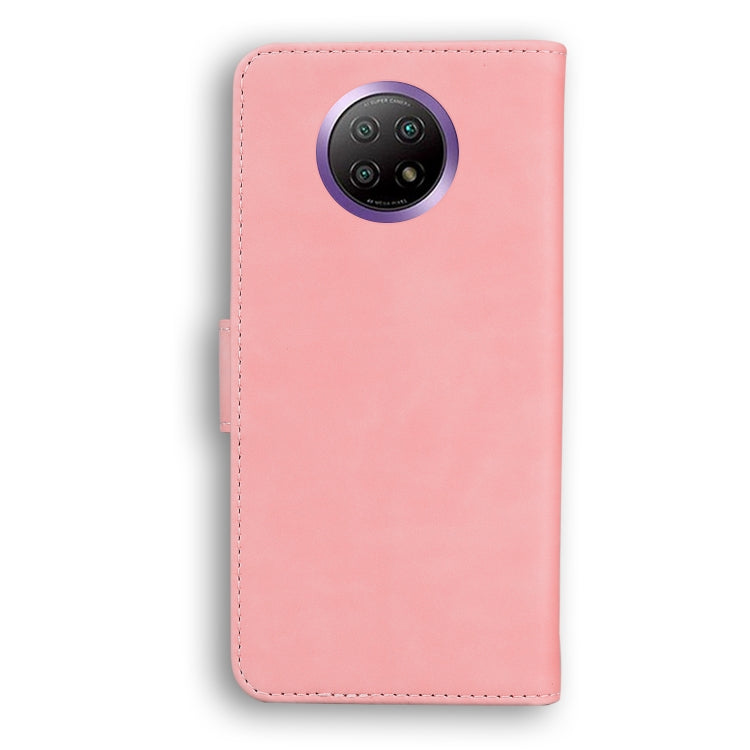 For Xiaomi Redmi Note 9 5G CN Version / Note 9T Skin Feel Pure Color Flip Leather Phone Case