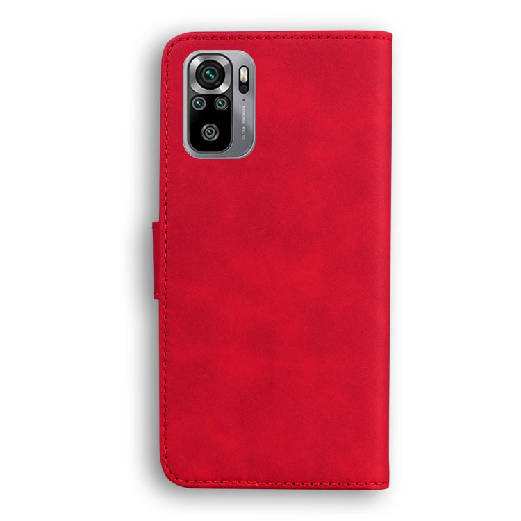 For Xiaomi Redmi Note 10 4G / Note 10s Skin Feel Pure Color Flip Leather Phone Case