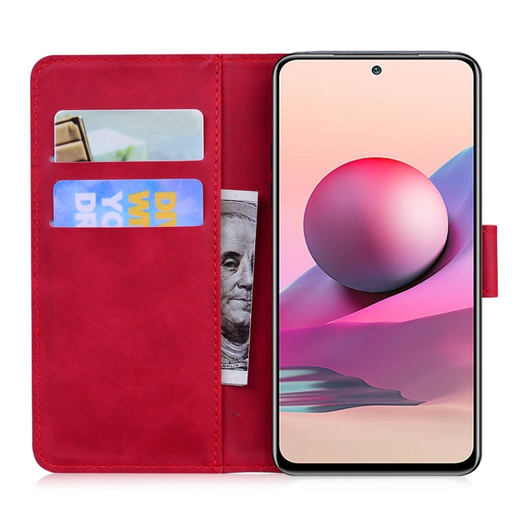 For Xiaomi Redmi Note 10 4G / Note 10s Skin Feel Pure Color Flip Leather Phone Case