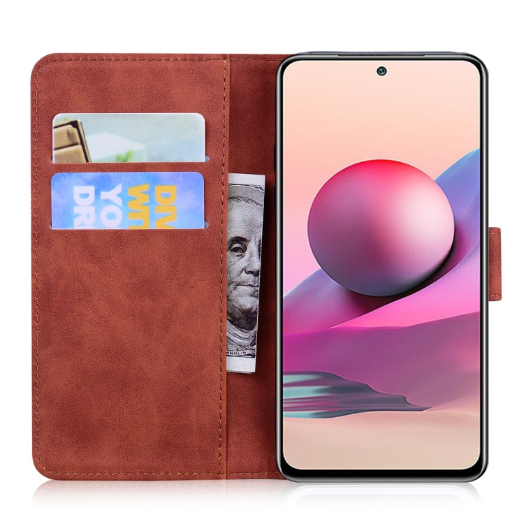 For Xiaomi Redmi Note 10 4G / Note 10s Skin Feel Pure Color Flip Leather Phone Case