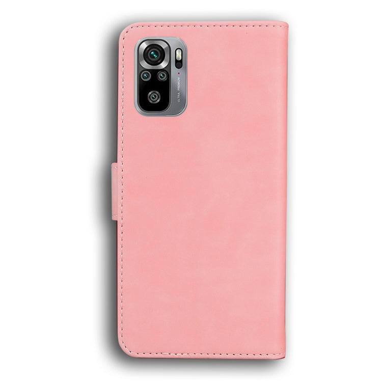 For Xiaomi Redmi Note 10 4G / Note 10s Skin Feel Pure Color Flip Leather Phone Case