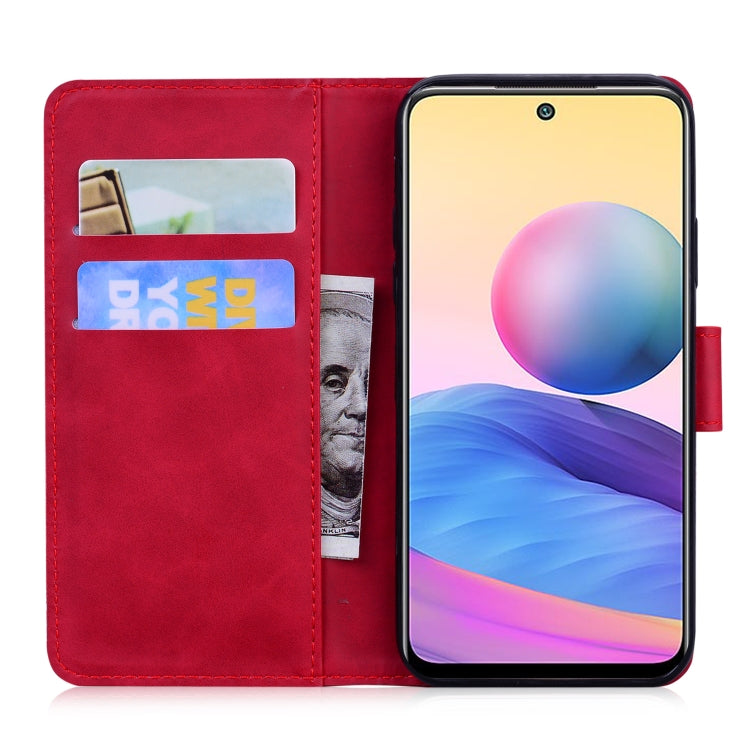For Xiaomi Redmi Note 10 5G / Poco M3 Pro 5G Skin Feel Pure Color Flip Leather Phone Case