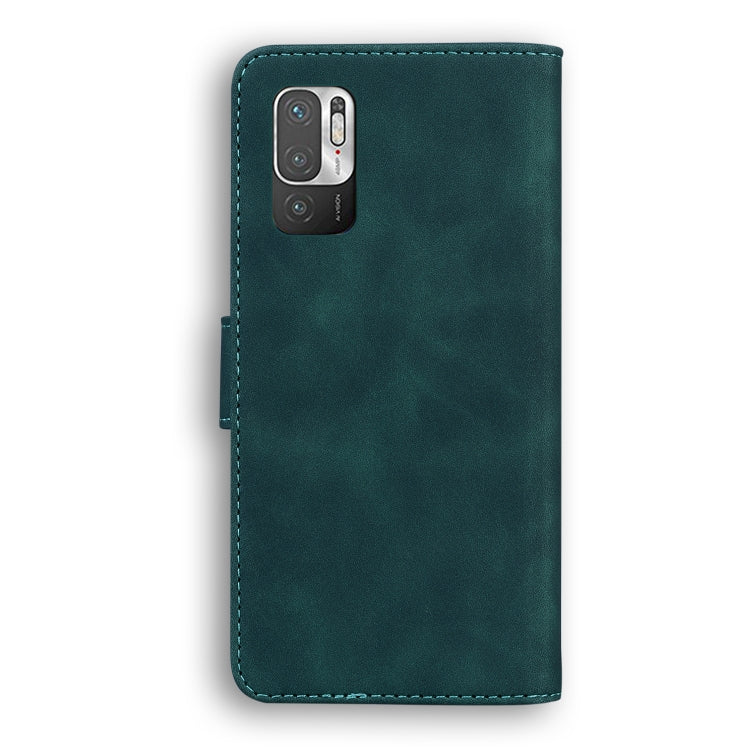 For Xiaomi Redmi Note 10 5G / Poco M3 Pro 5G Skin Feel Pure Color Flip Leather Phone Case